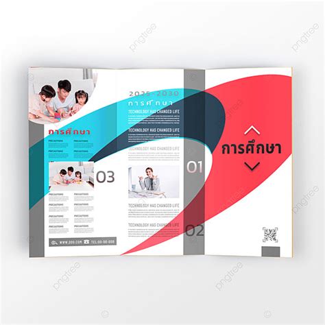 Creative Thai Trifold Template For Activity Brochure Educational Institution Template Download