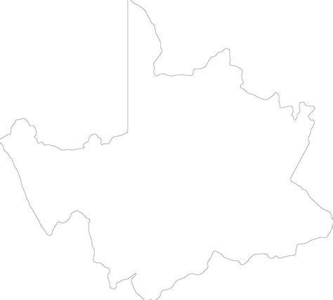 Northern Cape South Africa Outline Map 38098731 Vector Art At Vecteezy