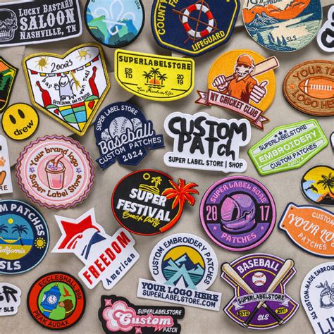 Custom Embroidery Patches | Sew-On, Iron-On & Velcro – Super Label Store