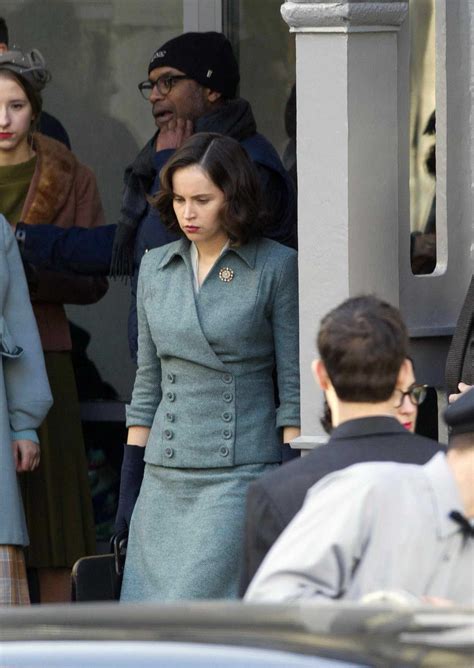 Felicity Jones On The Set Of Her New Film On The Basis Of Sex In Montreal Celebsla