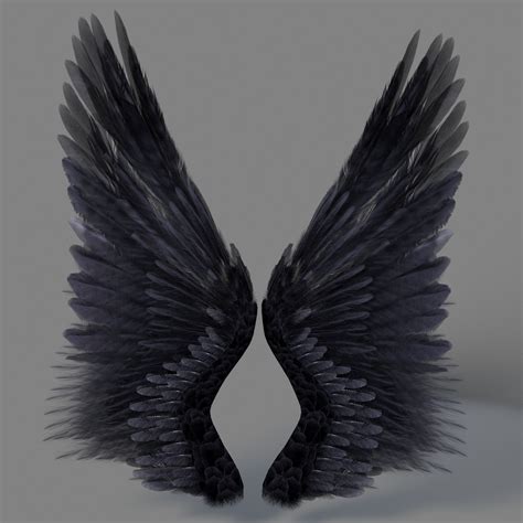 realistic wings 3d model