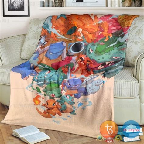 Pokemon Old School Blanket Hot Sale