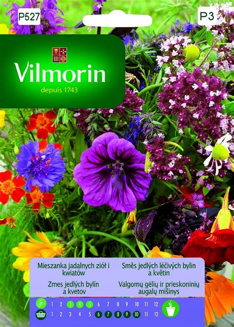 Mieszanka jadalnych ziół i kwiatów 3g Vilmorin Garden 5907617321083