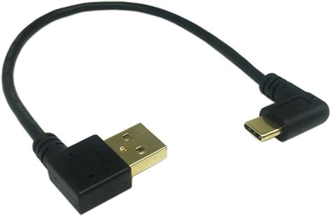 CERRXIAN 9 Inch Gold Plated USB Left Right Angle 3 0 Type C Male To