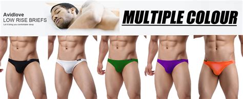 Avidlove Underwear Men S Pack Classic Low Rise Stretchy Hip Briefs Bikini X Large At Amazon