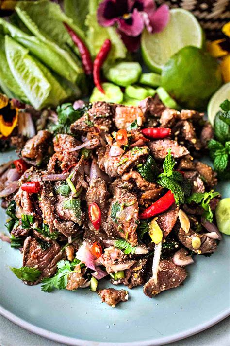 Authentic Thai Beef Larb Recipe - Simply Suwanee