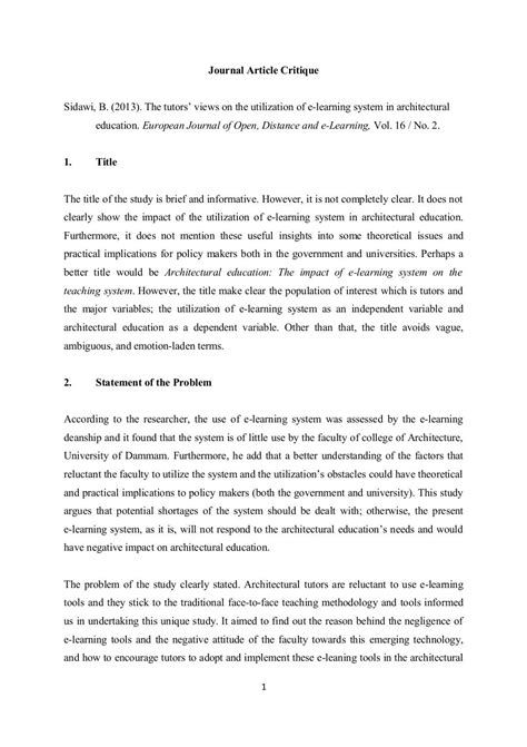Critical Review Example Of A Journal Article Brian Greene