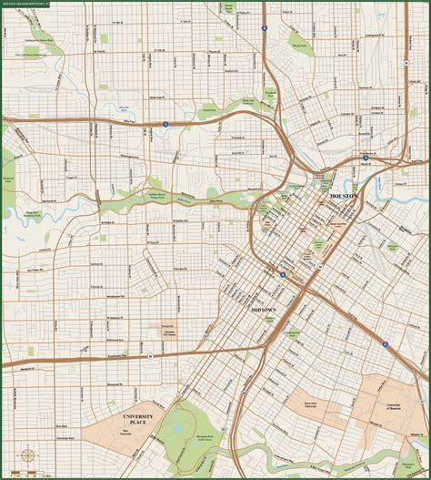 Houston Greater Downtown Map | Digital| Creative Force