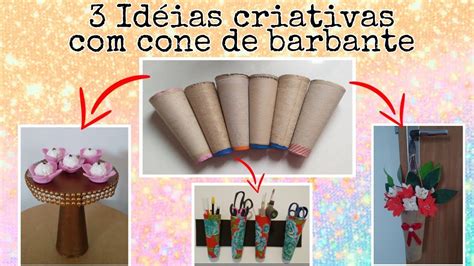 3 IDÉIAS CRIATIVAS CONE DE BARBANTE DIY YouTube