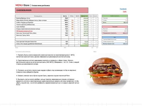 Каталог готовых меню | MenuStore