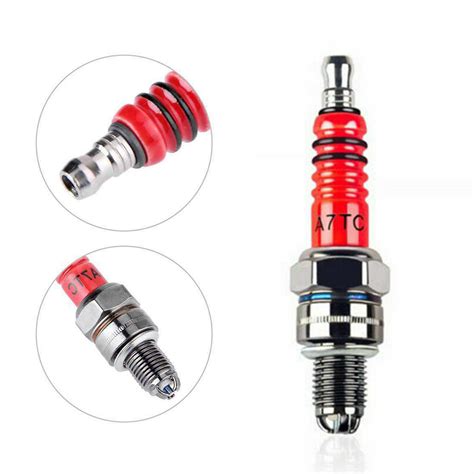 1High Performance A7TC A7TJC Spark Plug 3 Electrode For 50cc 150cc ATV