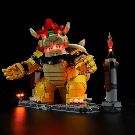 Geament Jeu De Lumières Compatible Avec Lego Le Puissant Bowser The