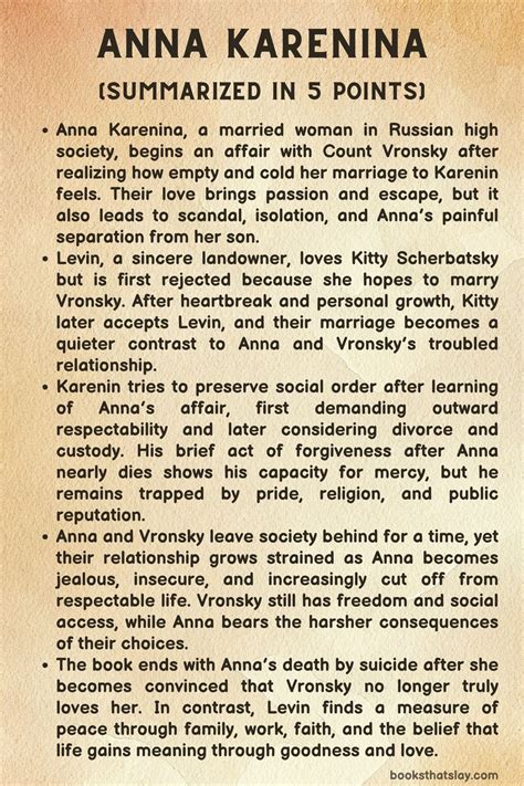 Anna Karenina Summary, Characters and Themes
