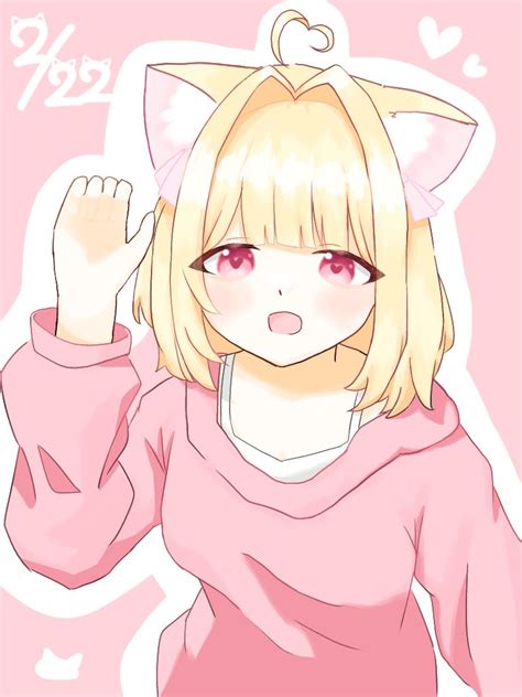 猫羽かりん🐱💋ʚ次回fc2⇢2 18 土 23 00ɞ On Twitter Rt Salmon Flower 猫の日よしよしかりんちゃん かりんちゅ かりにゃ～と 猫の日