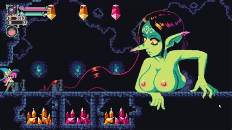 Flip Witch Pixel Hentai Game Ep Gender Bender Witch And Giant Goblin Queen Catfight