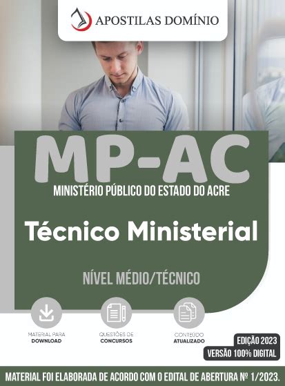 Apostila MP AC 2023 Técnico Ministerial Apostilas Domínio Hotmart