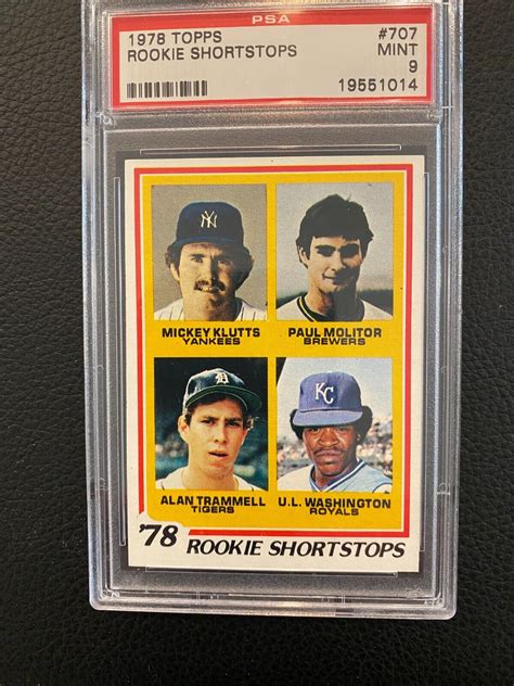 Topps Paul Molitor Alan Trammell Rookie Card Psa Centered