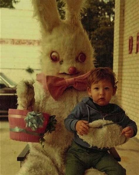 These Creepy and Disturbing Vintage Easter Bunny Photos That Will Make