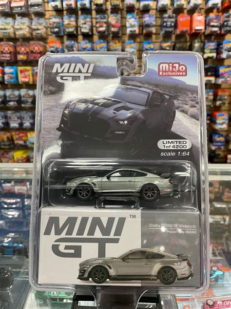 Minigt 615 Shelby Gt500 Se Widebody Pepper Gray Metallic Diecastz