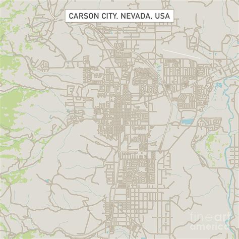 Map Of Carson City Nevada - Maps For You