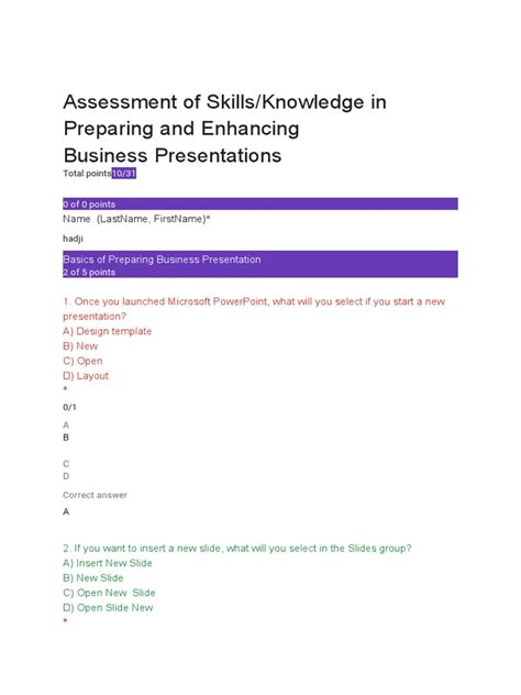 Assessment of Skills | Download Free PDF | Hyperlink | Microsoft Power ...