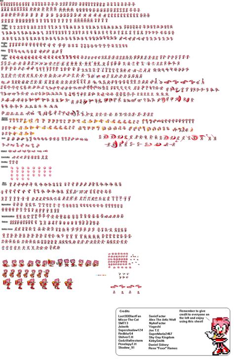 Amy Rose Sprite Sheet By Samuelnwadike On Deviantart