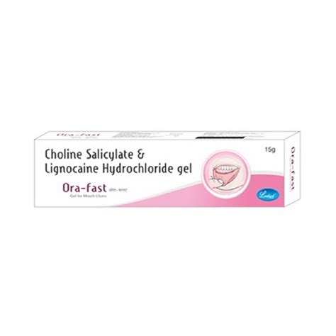 Ora Fast Choline Salicylate And Lignocaine Hydrochloride Gel For