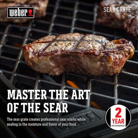 Cast Iron Weber BBQ Sear Grate Genesis II 8854 Réno Dépôt