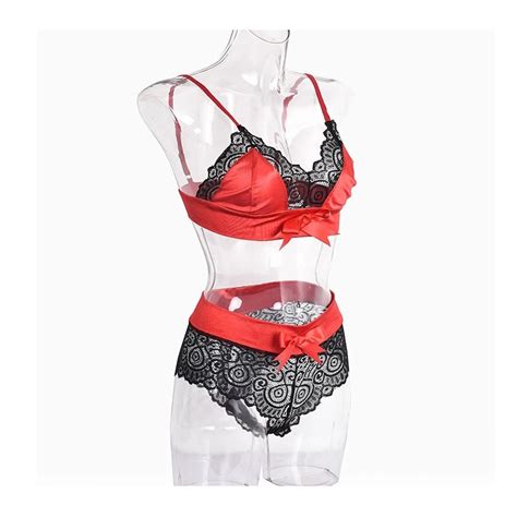Sexy Lace Bow Knot Lingerie Set Eros Ke Lingerie