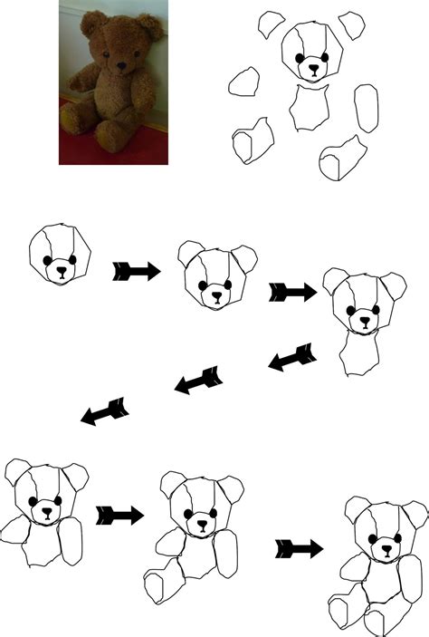 frazzled   draw  teddy bear