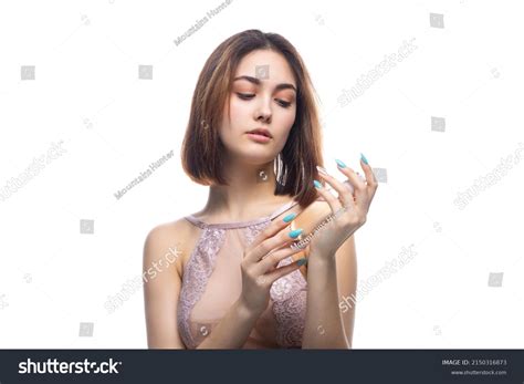 Beautiful Sexy Lady Elegant Nude Bodysuit Stock Photo 2150316873 Shutterstock