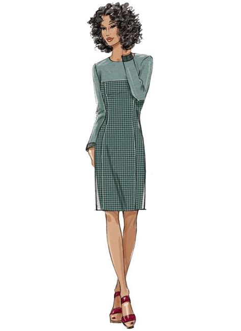 B Butterick Dress Sewing Pattern Misses Miss Petite Paneled