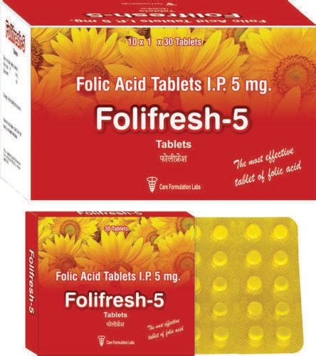 Folic Acid Ip Mg Folifresh General Medicines At Best Price In Delhi