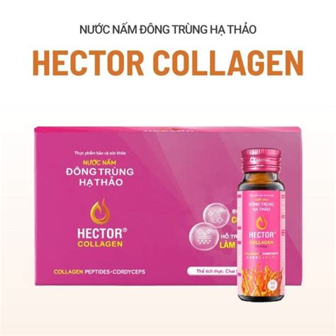 Nước nấm đông trùng hạ thảo Hector Collagen (Hộp 10 chai x 50ml)-Thực ...