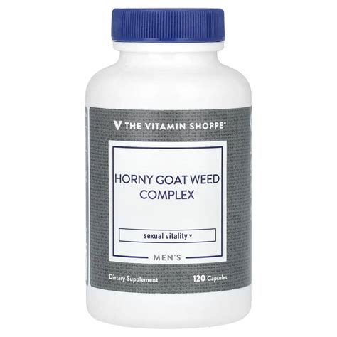 The Vitamin Shoppe Horny Goat Weed 120 Capsules For Men