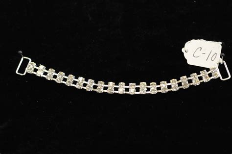 C In Row Rhinestone Bikini Connector Vandella Costumes