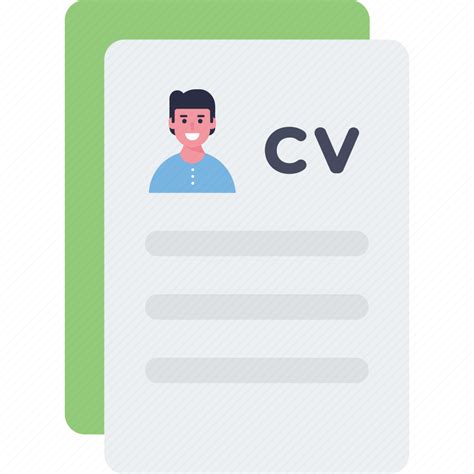 Cv Resume Curriculum Vitae Icon Download On Iconfinder