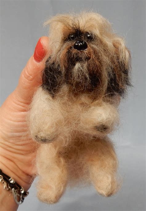 Custom Dog Replica Shih Tzu Felt Dog Miniature Needle Felted Etsy Uk