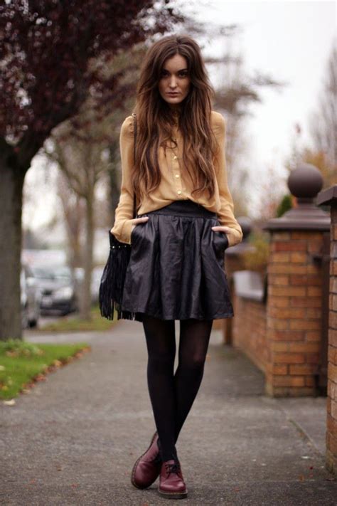 Leather Skirt X Doc Martens Outfit Dr Martens Outfit Doc Martens