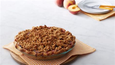 Summery Peach Crumble Pie Recipe Martha Stewart