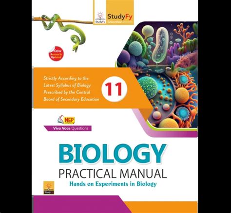 StudyFy CBSE Class 11th Biology Practical Lab Manual For 2024 Exam