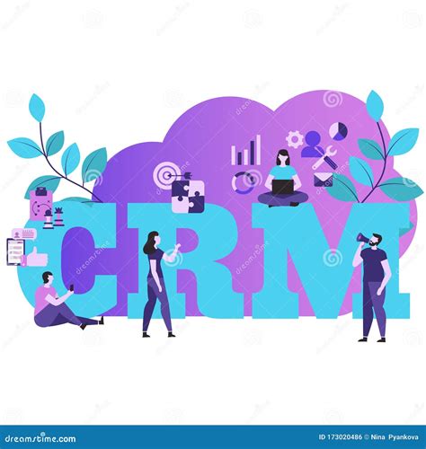 Customer Relationship Management Vector Concept Stock Vector