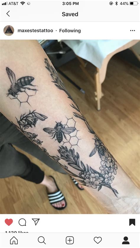 honeycomb tattoo 3