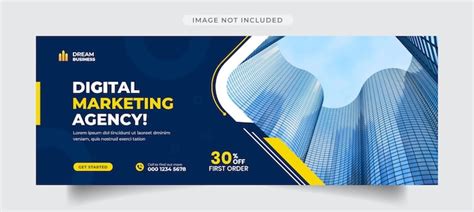 Premium Vector Digital Marketing Agency Social Media Cover Template