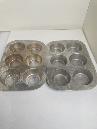 Vintage Comet Aluminum Cup Muffin Tin No Bcupcake Baking Pan