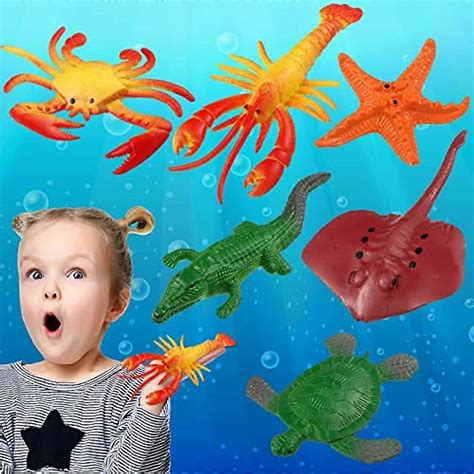 pack large sea creatures water growing toy  kids party favor funny