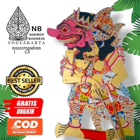 Jual Wayang Kulit Sapi ASLI Buta Raksasa Alusan Ukuran Standar Dalang