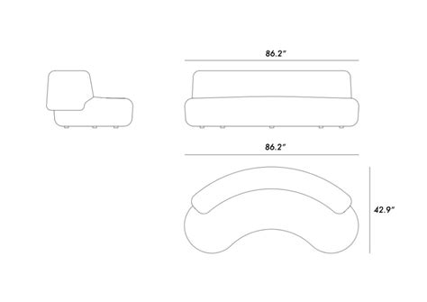 Lek Banquette Sofa Collection Curved Sofa Built In Bookcase Sofa Design