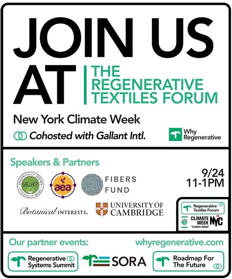 Regenerative Textiles Forum - NYC Climate Event - Idealist