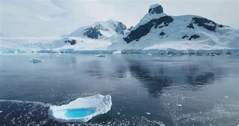 Antarctica Melting Blue Water Iceberg Stock Footage SBV 348866837